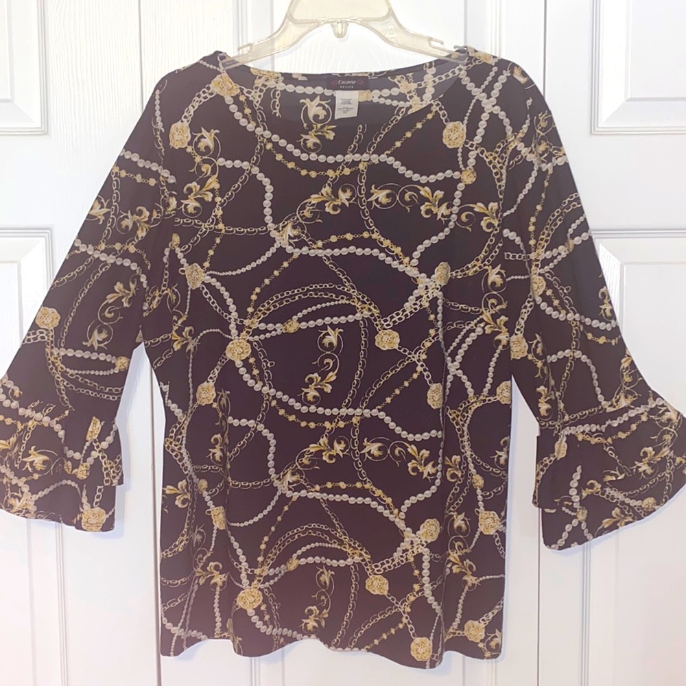 Gold & Pearls Blouse